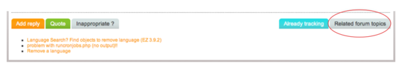 Related forum topics